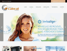 Tablet Screenshot of clinicacabral.com.br